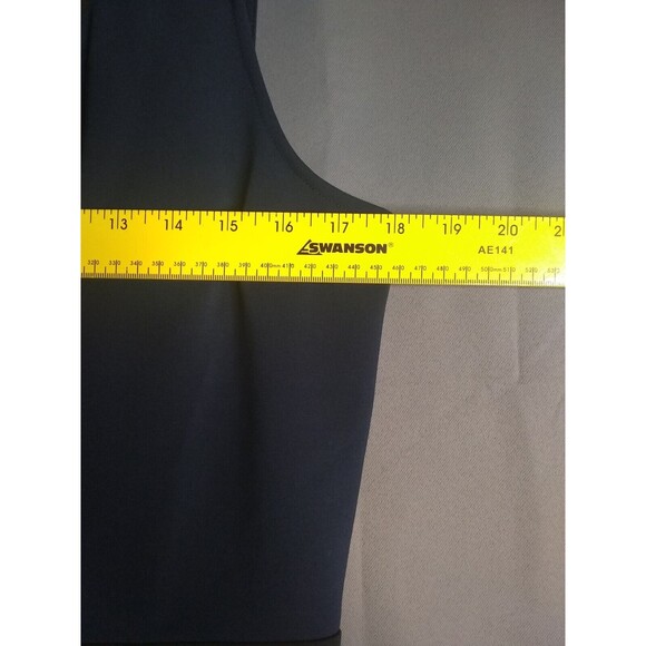 41 Hawthorn Sarya Ponte Knit Dress Navy & Black Tank Cut Out Details Size Large - Picture 7 of 10